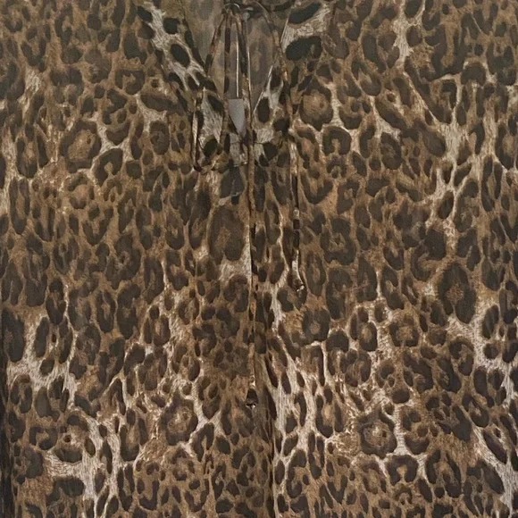 ANIMAL PRINT SWIMSUIT COVER UP NWOT - Picture 5 of 6